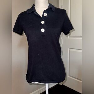 Banana Republic Women’s Black Polo Short Sleeve Size M